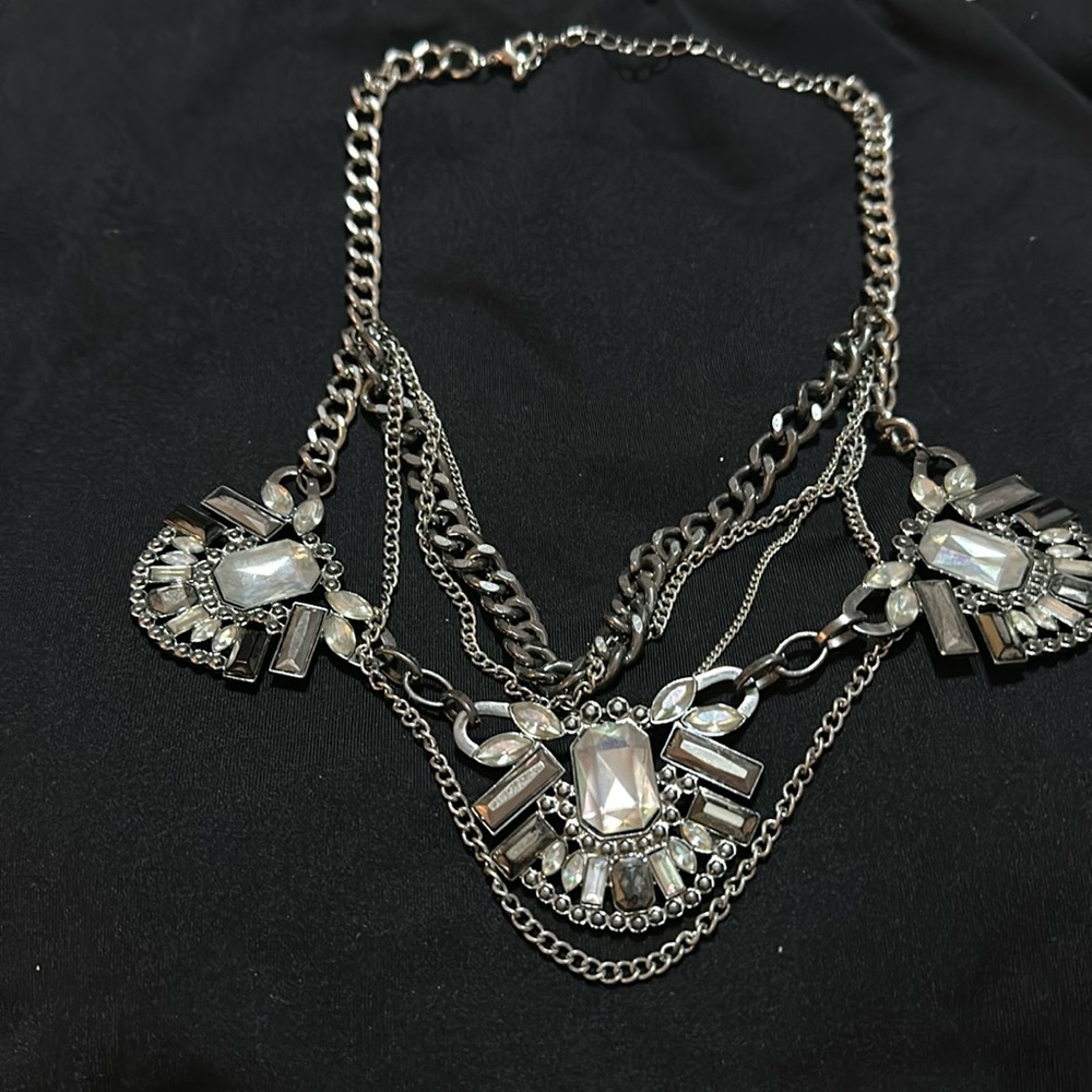 Crystal Statement Versatile Necklace - image 1